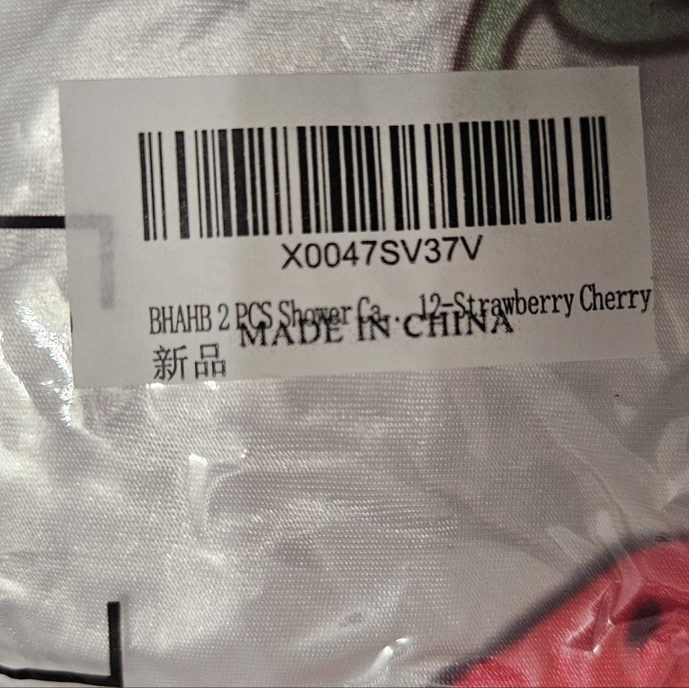 Strawberry/cherry 2 Pack Shower Caps! - Picture 3 of 3